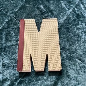 Letter “M” decor